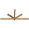 Ekena Millwork Kennewick Timber Gable Bracket, Western Red Cedar, 84"W x 38"H x 3 1/2"D x 3 1/2"F, 11/12 Pitch GBW084X38X0404KEN00SWR - alternate 5
